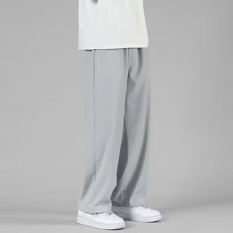 Ice Silk Pants Men's Pants Summer Thin Loose