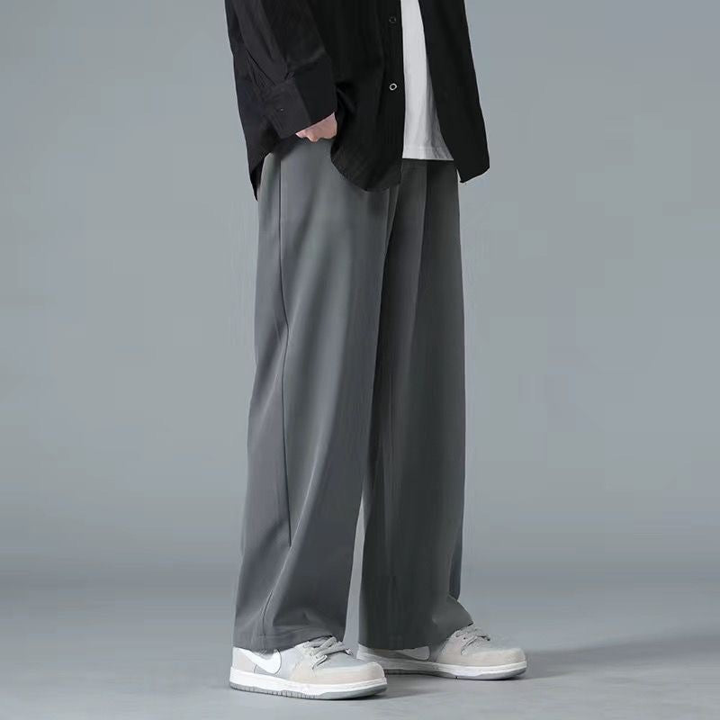 Ice Silk Pants Men's Pants Summer Thin Loose