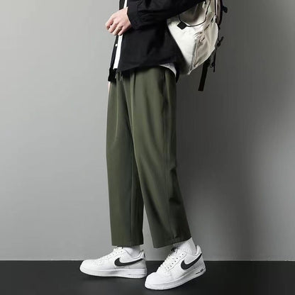 Ice Silk Pants Men's Pants Summer Thin Loose